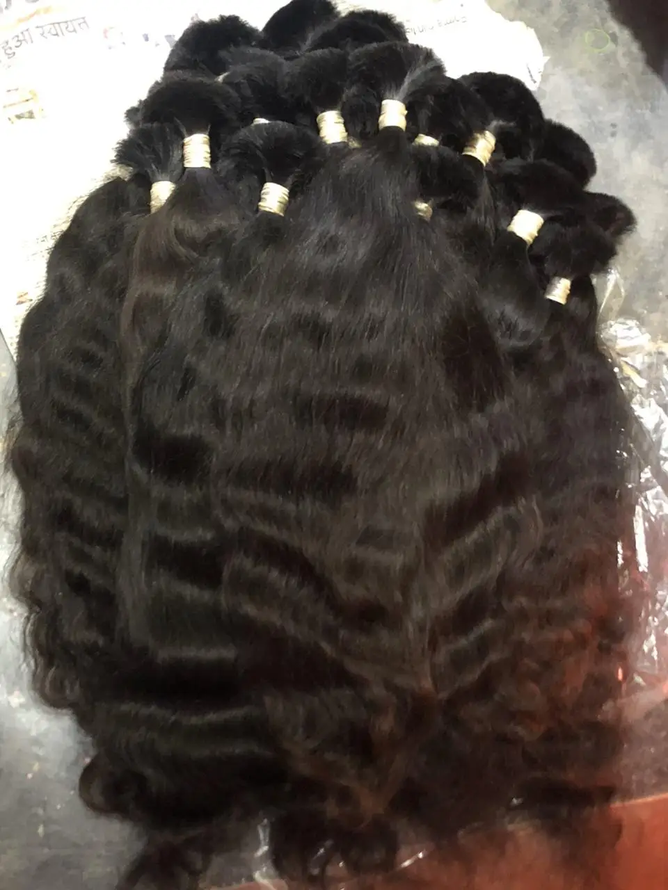 Discount Price!!! Raw Virgin Indian Human Hair Bulk Hair Good Quality Supplier In India by Oriental Hairs