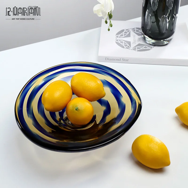 european style decorative party dinner candy dish glass fruit plate
