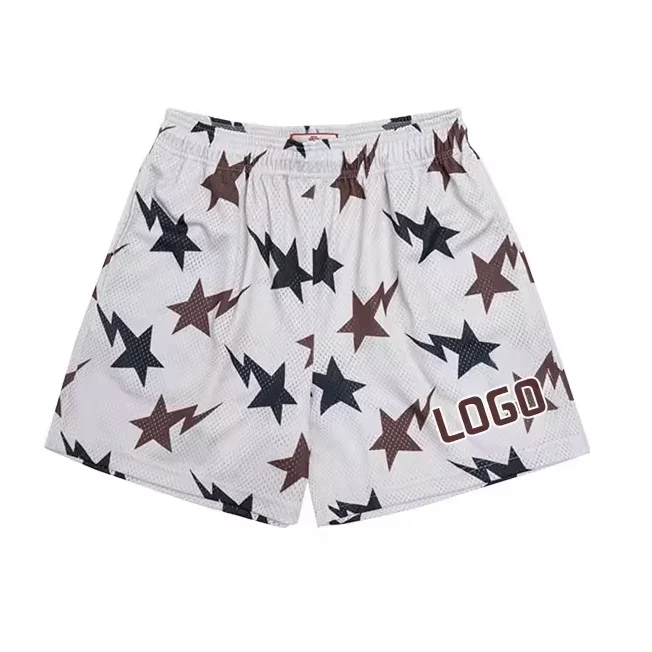 Double Layer Mesh Shorts High Quality Breathable Quick Drying Men Women Custom Sublimation Gym Basketball Mesh Shorts