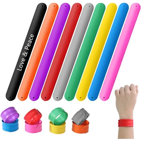 promotional business gifts Soft and Safe Silicone Slap Bracelets Playful Protection Fun, Flexible, and Secure for All-Day Comfort and Style
