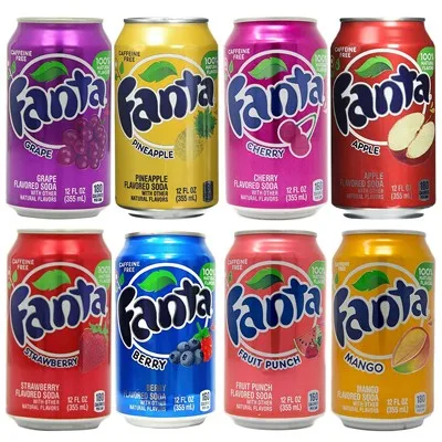 Coca-Cola Fanta Orange газированный напиток-готовый к употреблению-апельсиновый ароматизатор-222 мл-6/упаковка/банка