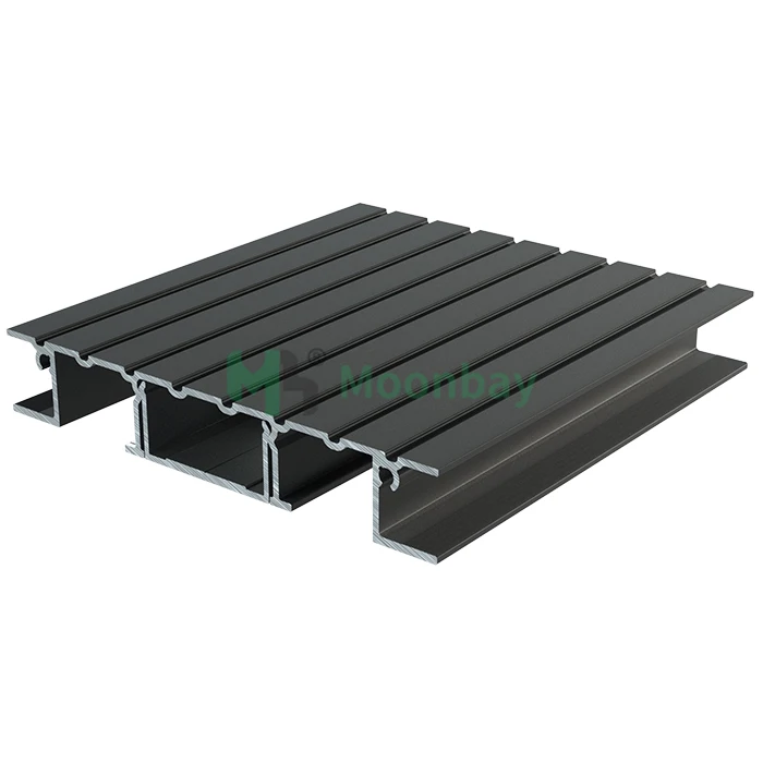 Weather resistance fire proof aluminum composite decking board high grade extruded aluminum floor