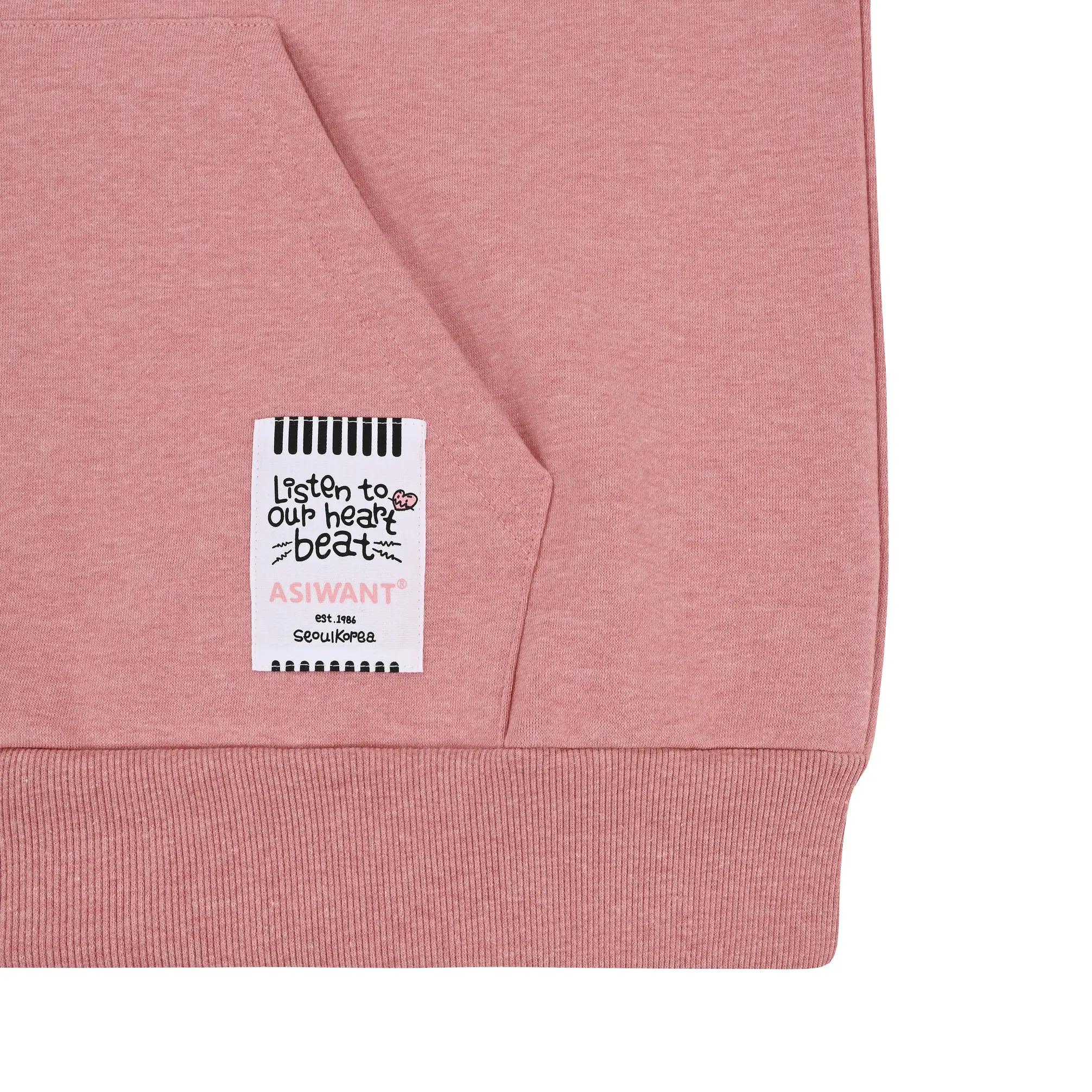 Trending products 2024 new arrivals wholesale clothes ASIWANT AIW LOGO ZIP-UP JACKET PINK M|L|XL Korean fashion