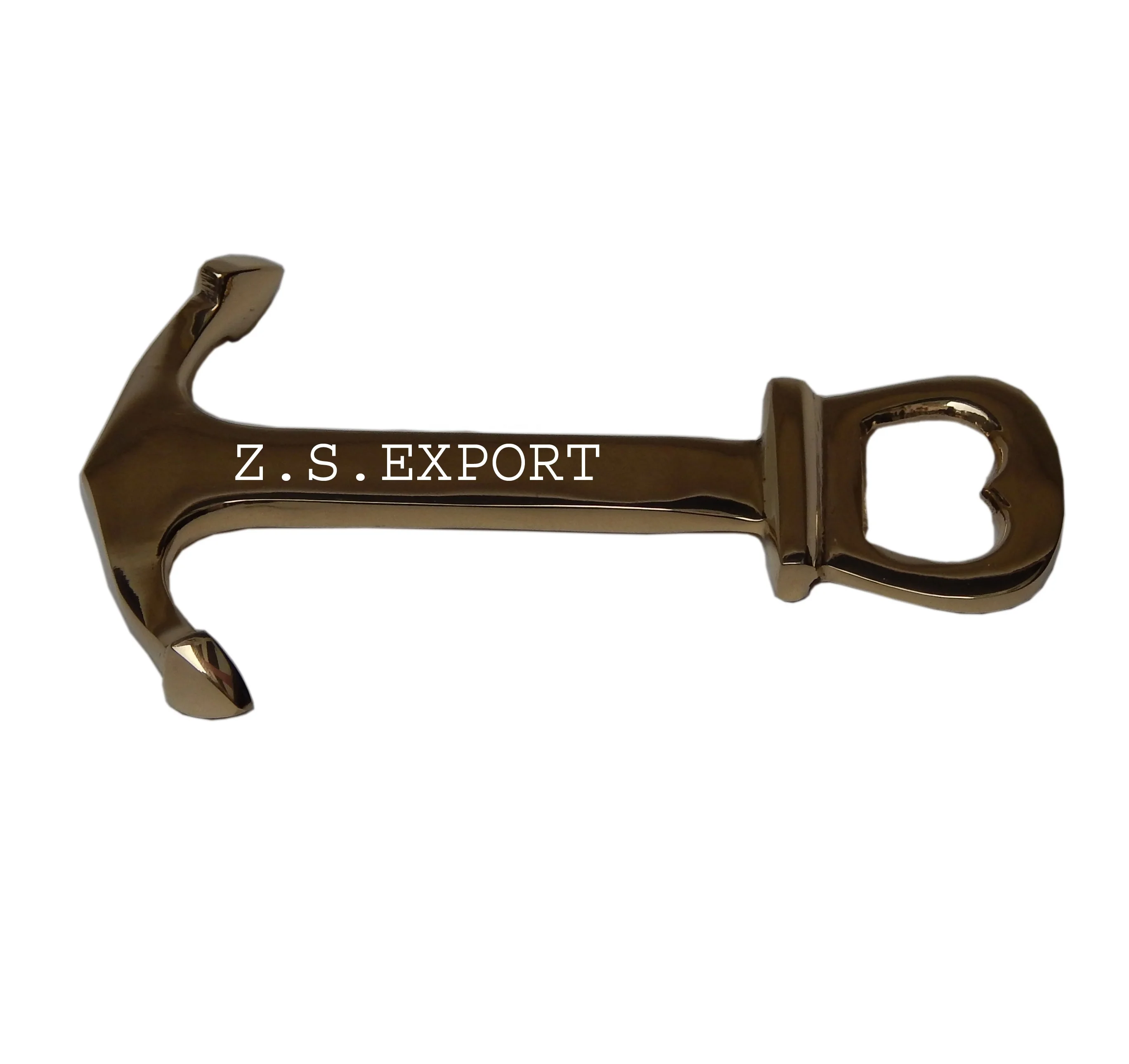 Best Quality Modern design Brass Anchor Cork Opener wholesale Brass wine bottle Opener unique bar accessories