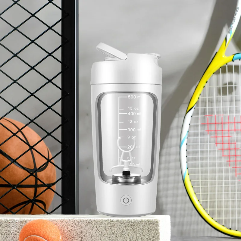 Portable Mixing Cup USB Rechargeable 500ml Gym Tritan Material Electric Protein Powder Shaker Cup