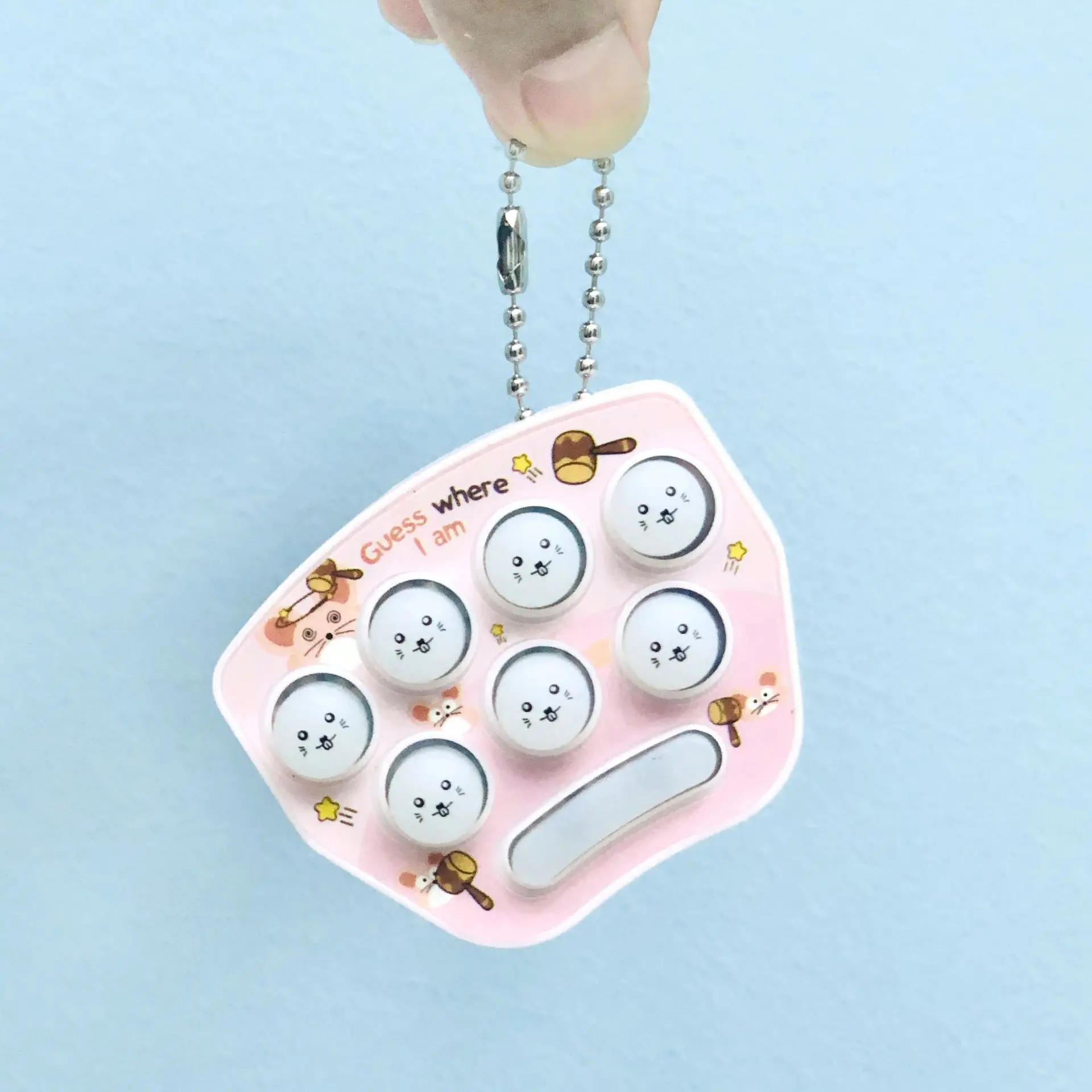 Wholesale Cross-border Mini Handheld Game Console Cartoon Pattern Whack-a-mole Electronic Light-emitting Led Flashing Toy