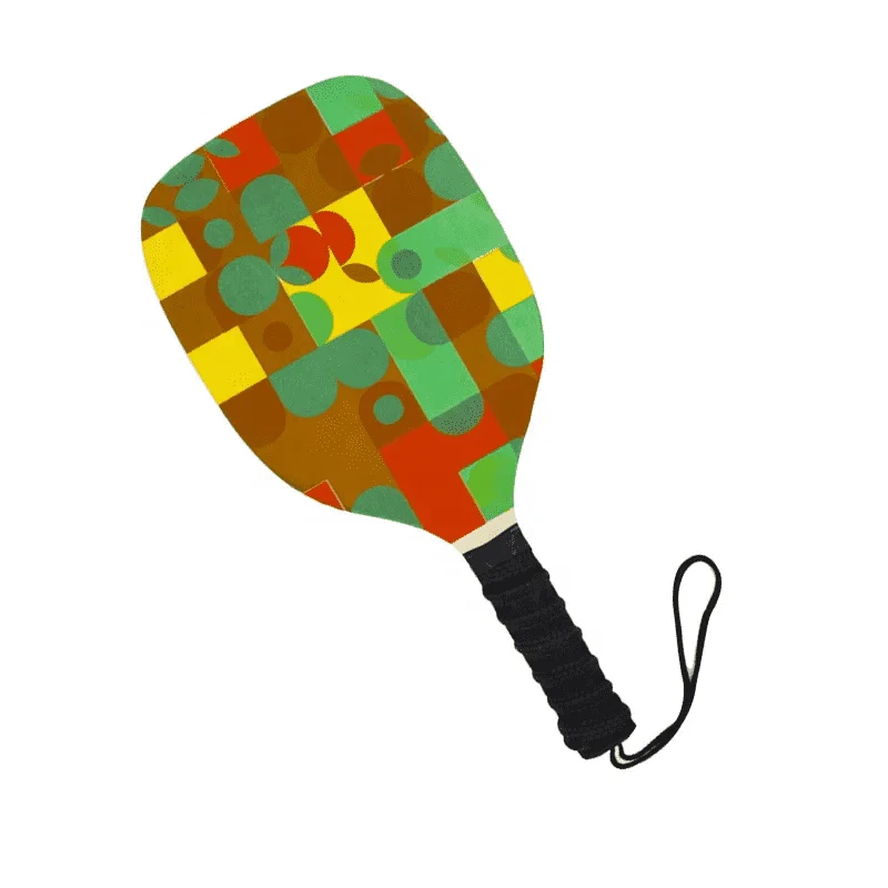 Portable Pickleball Paddle Set Beach Racket Lightweight Racket Ball Cricket Bat Kit With 2 Paddles 2 Balls 1 Net Bag