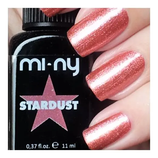 MI-NY  ITALIAN BRAND, STARDUST COLLECTION  4 FREE NAIL POLISH, NON TOXIC, COLOR NAME: CRAZY, SIZE 11 ML