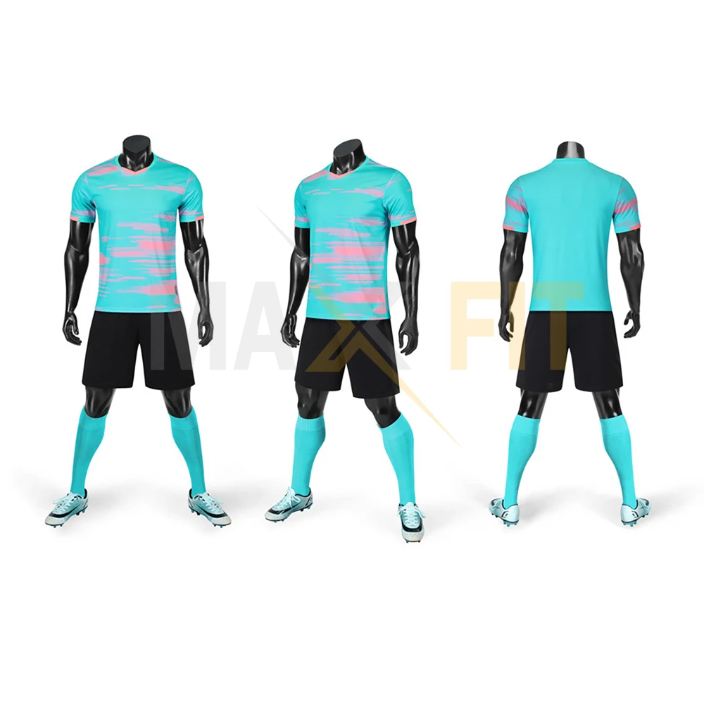 2023  Adult And Kid Football Jerseys Set Team Sportswear Children Soccer Professional Customized Team Uniform