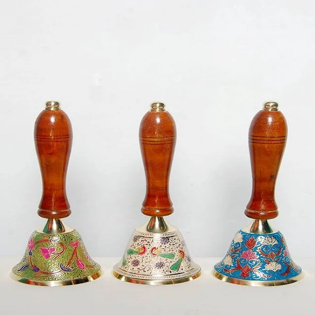 brass shiny polished metal antique bell