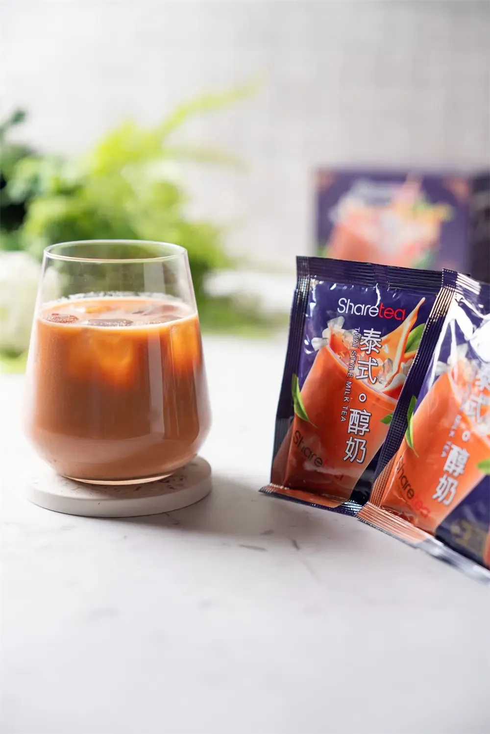 Аутентичный тайский сливочный молочный чай SHARETEA мгновенный 3 в 1 микс сладкий и гладкий раствор для напитков