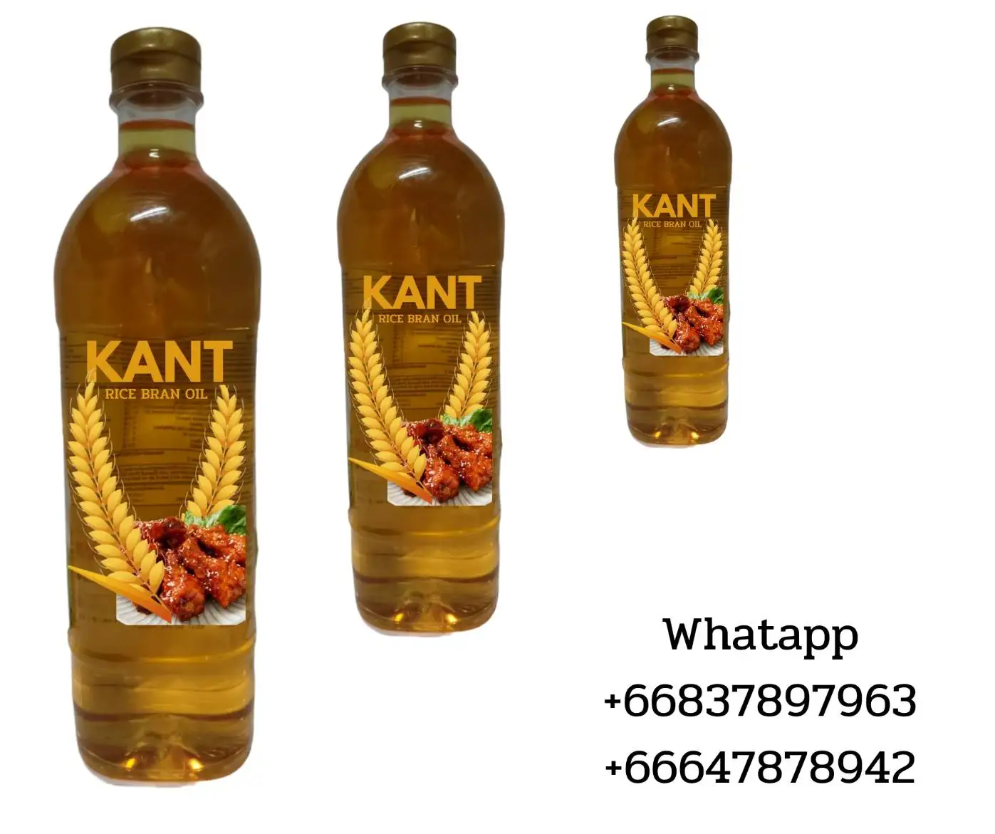 KANT rice bran oil hommali jasmine product of thailand KANCHEEWALANAD company limited raw bulk premium grade bottle plastic