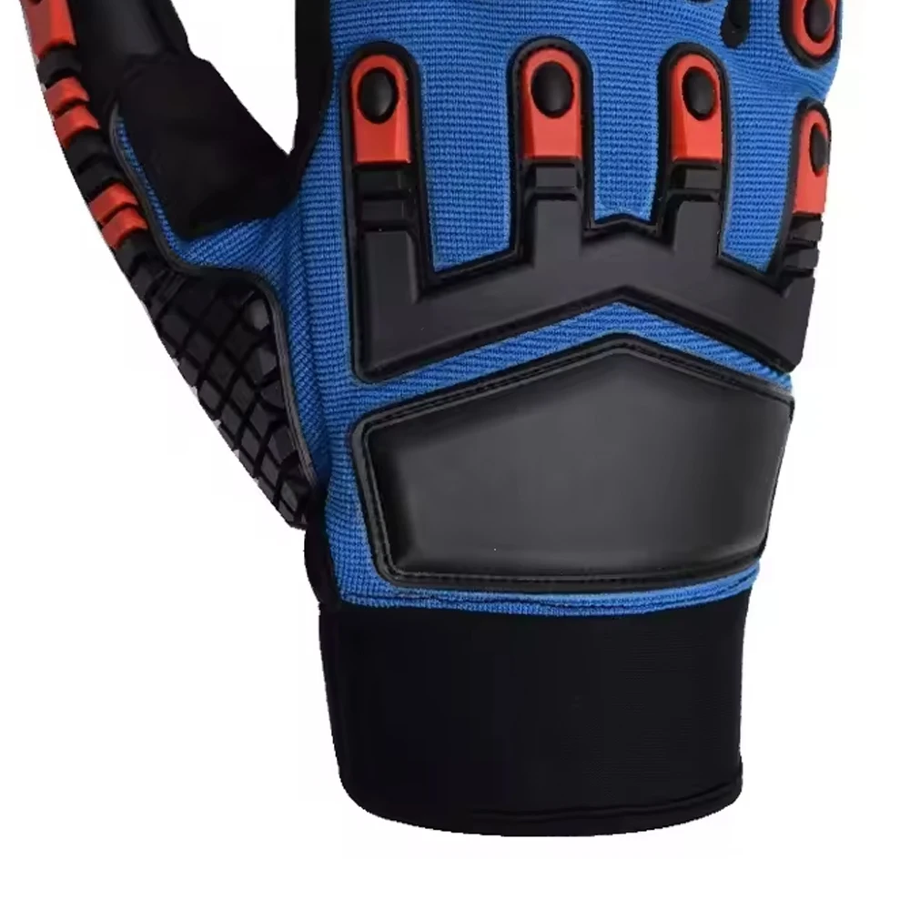 Real Goat Skin Leather Anti slip Cut Resistance Impact Working Gloves TPR finger tips knuckle protection winter Safety Gloves