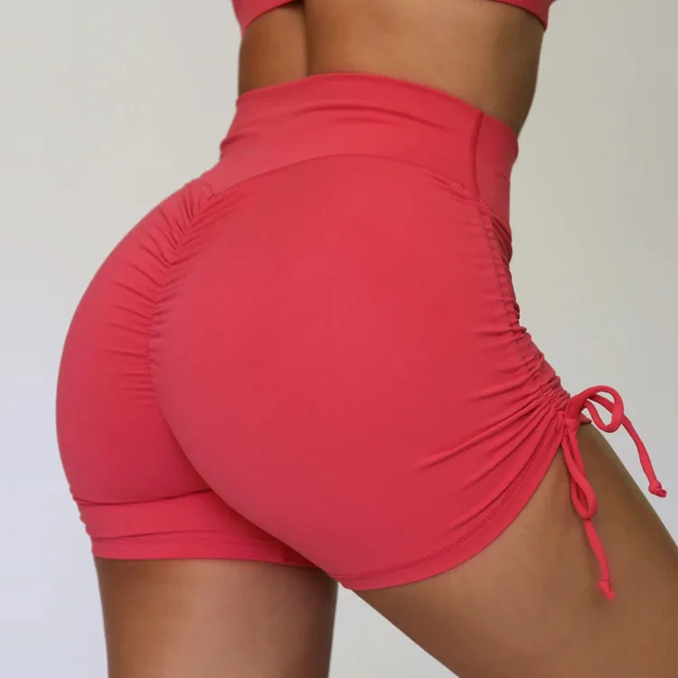 Ladies Leather shorts High Waisted Black Genuine Leather Short