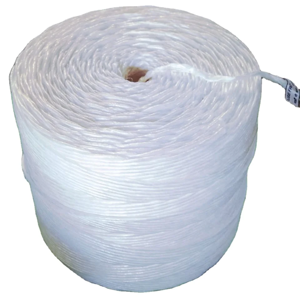 Indian Factory Baler Polypropylene Twine Wrapping Net Ropes Agriculture Farm Used and Packing Wrapping Baling Twine Pp Fishing Marine Usage Cordel de agricultura