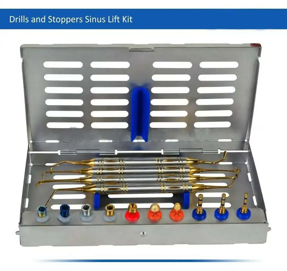 FINER Dental implant drill kit bone expander osteotome instrument sinus lifting dental implant blue and silver