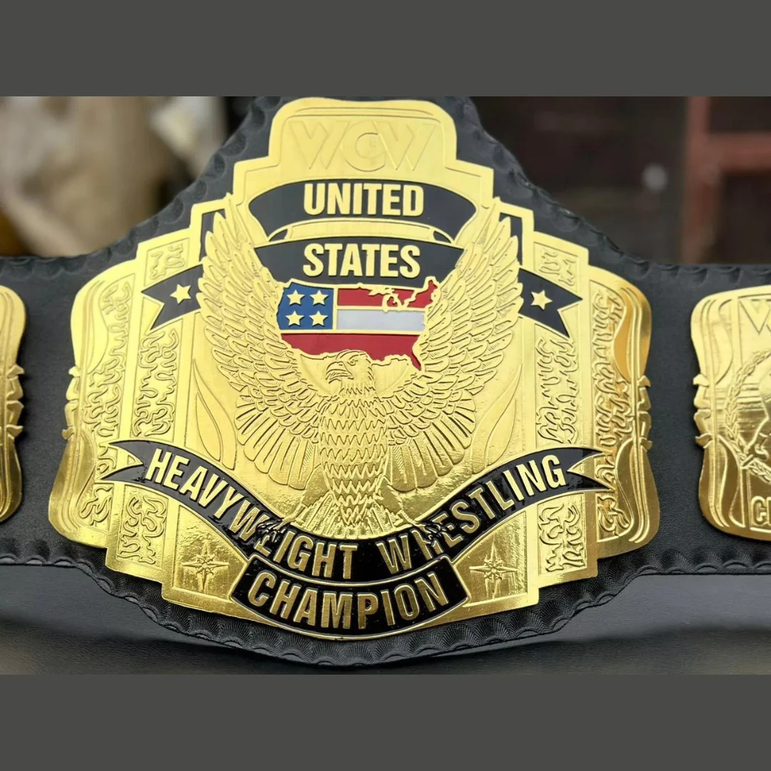 High Quality Custom United States Heavyweight Championship Title Wrestling Belt Brass Top Wholesale Manufacture Winning Belts