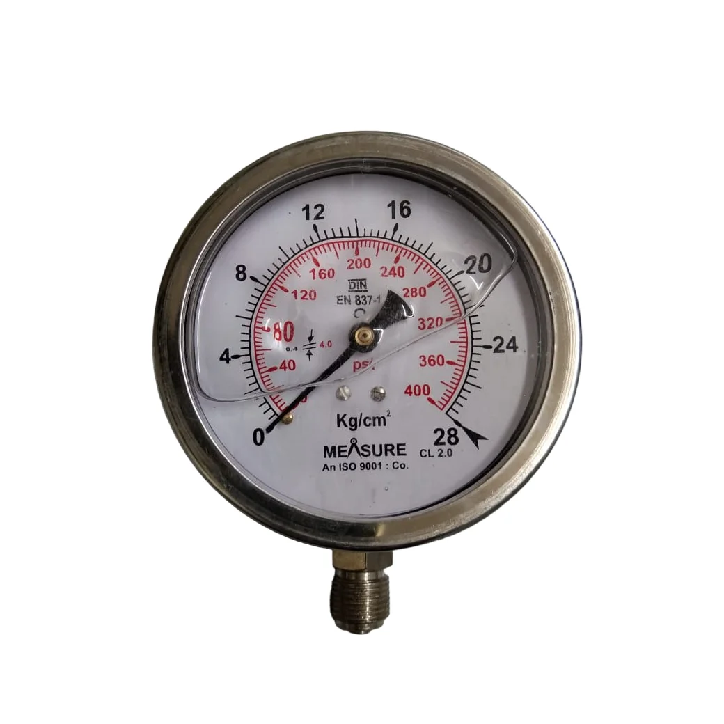 High Quality Pressure Measuring Instruments Hydraulic Pressure Gauge from Indian Supplier at Wholesale Price