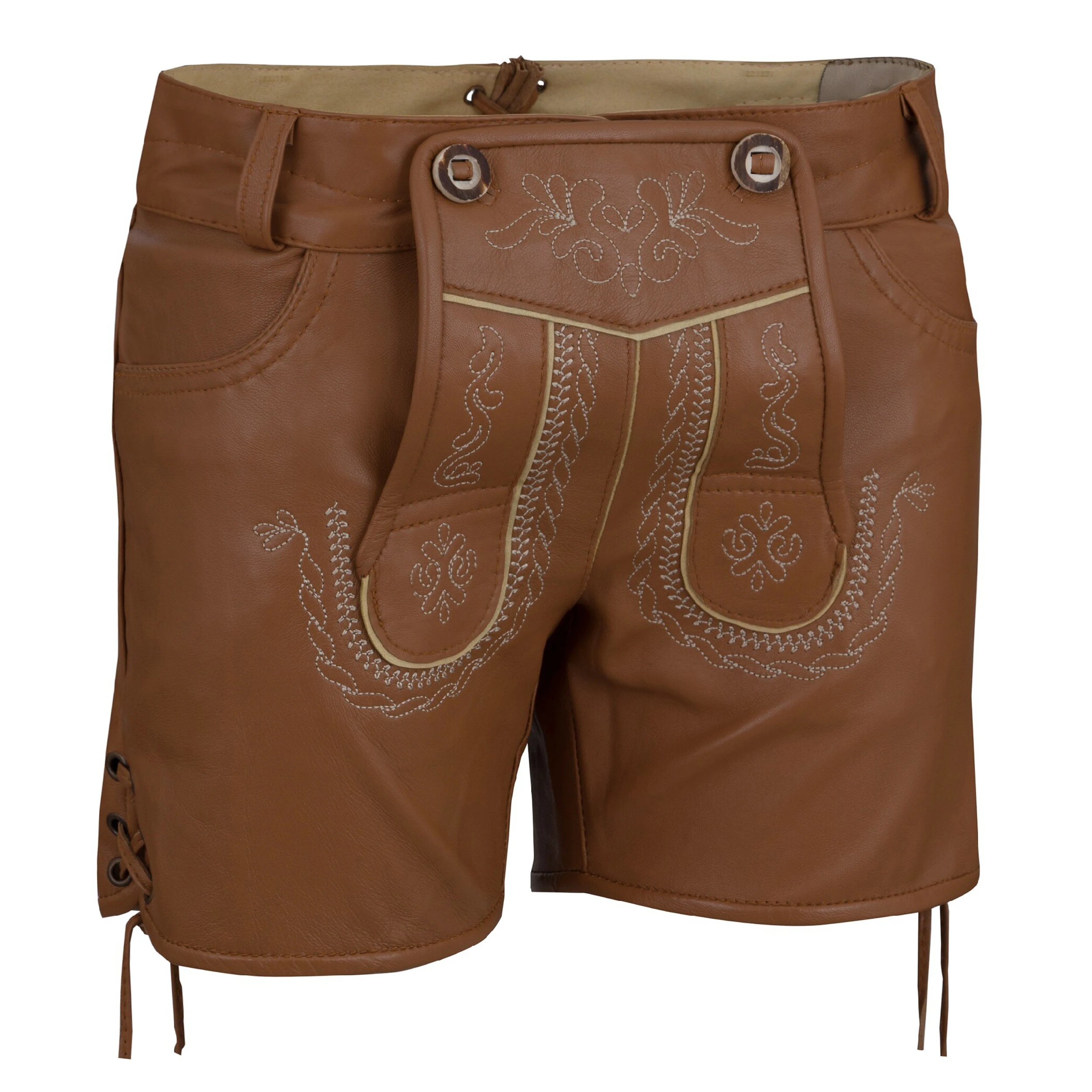 Hot Sale Ladies Sexy German Traditional Lederhosen Shorts Trachten damen Kurz Bavarian Lederhosen Women Shorts