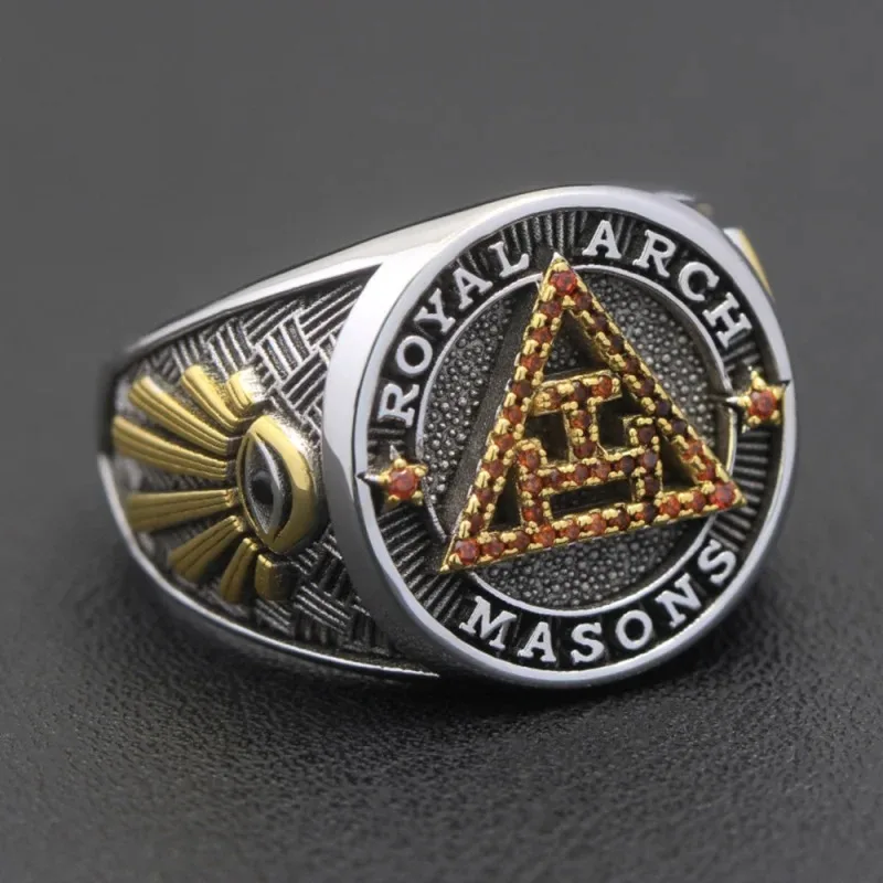 Holy York Rite Royal Arch Chapter Masons Masonic Solid Sterling Silver Ring Masonic Embroidered Masonic Grand Hotel Fringe