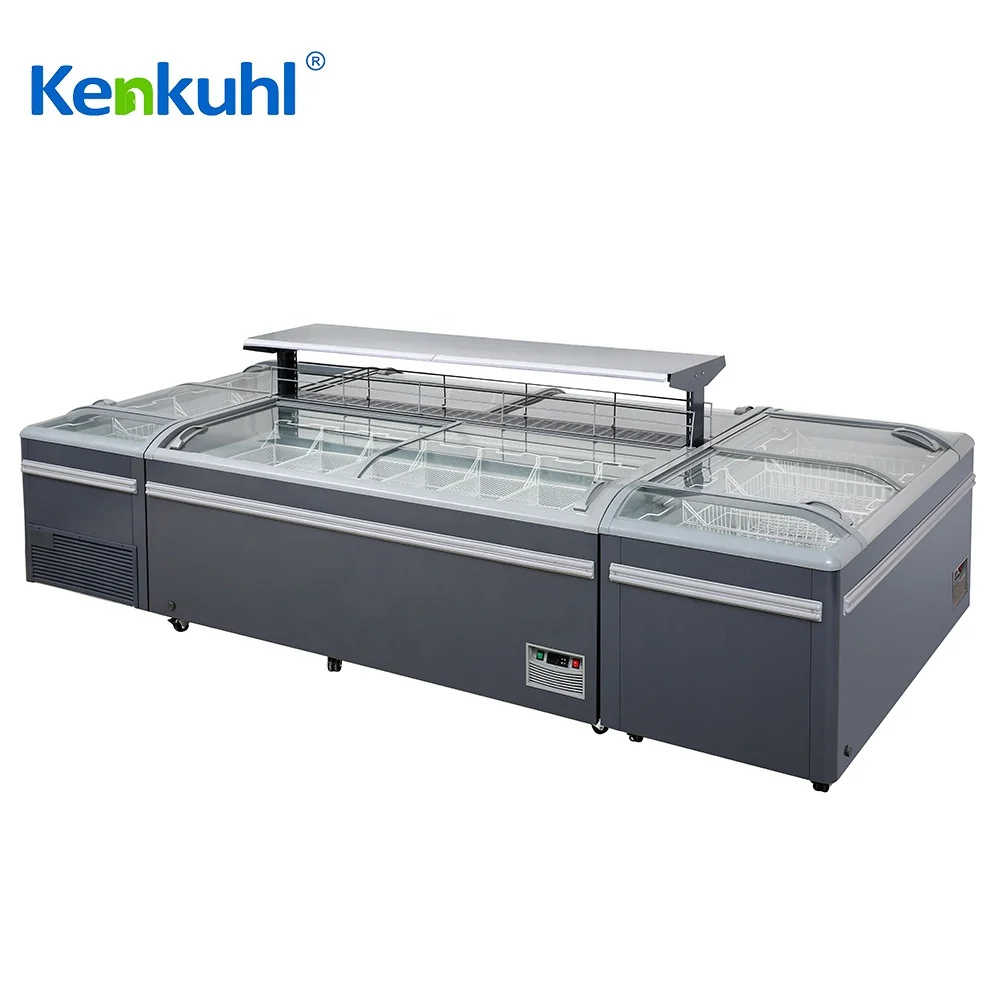 Kenkuhl ZDS прямой шкаф островная морозильная камера холодильник для супермаркетов замороженных продуктов
