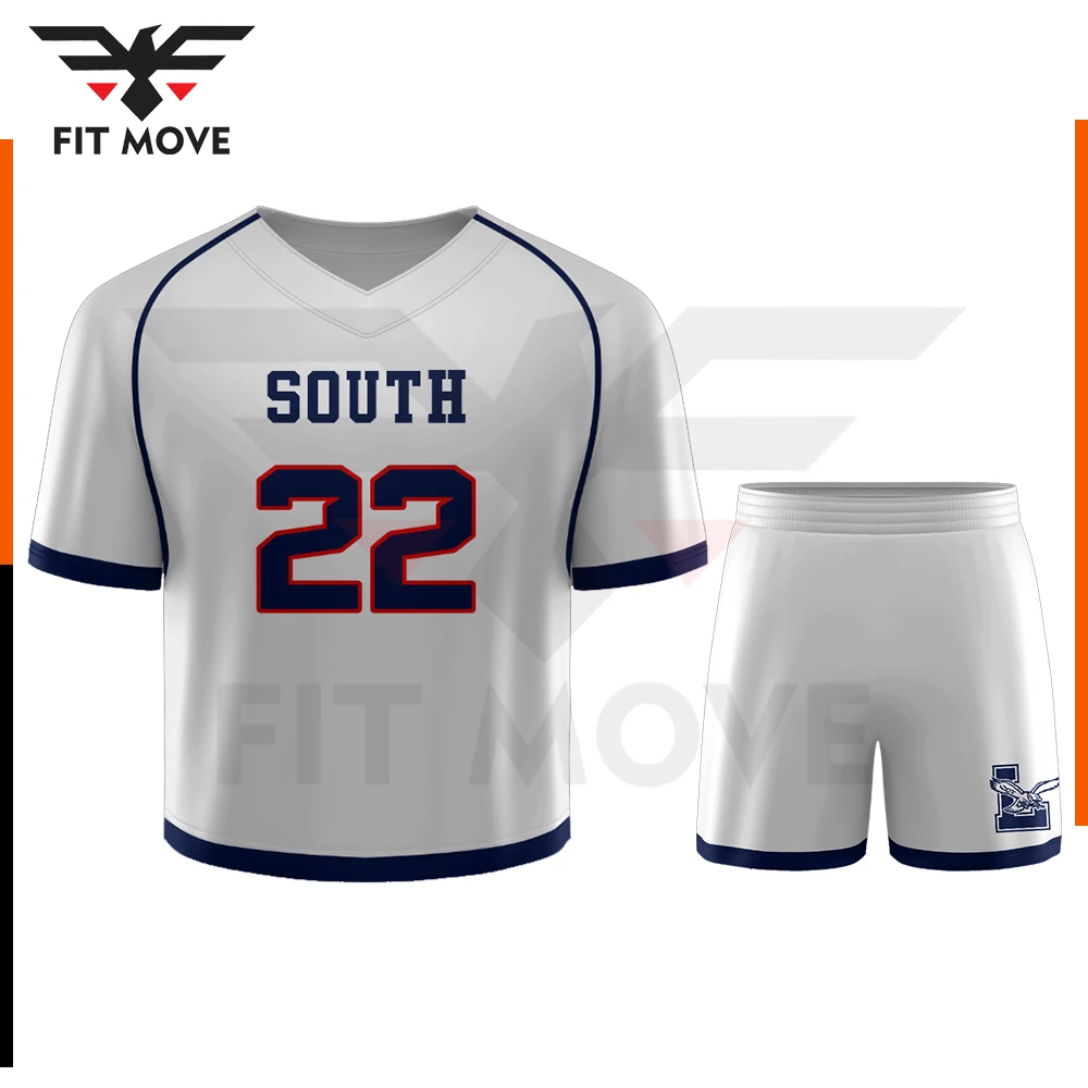 Customizable 100% Polyester Lacrosse Uniform Premium Quality Casual Lacrosse Clothing Sublimation Design New Lacrosse