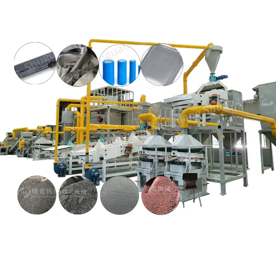 Scrap Waste Lithium Battery Recycling Machine Plant USA