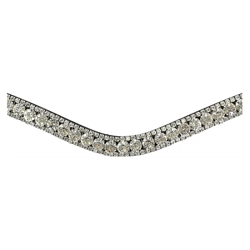 Bulk Buy Round U Shaped Horse Browbands \ Horse Crystal Browbands