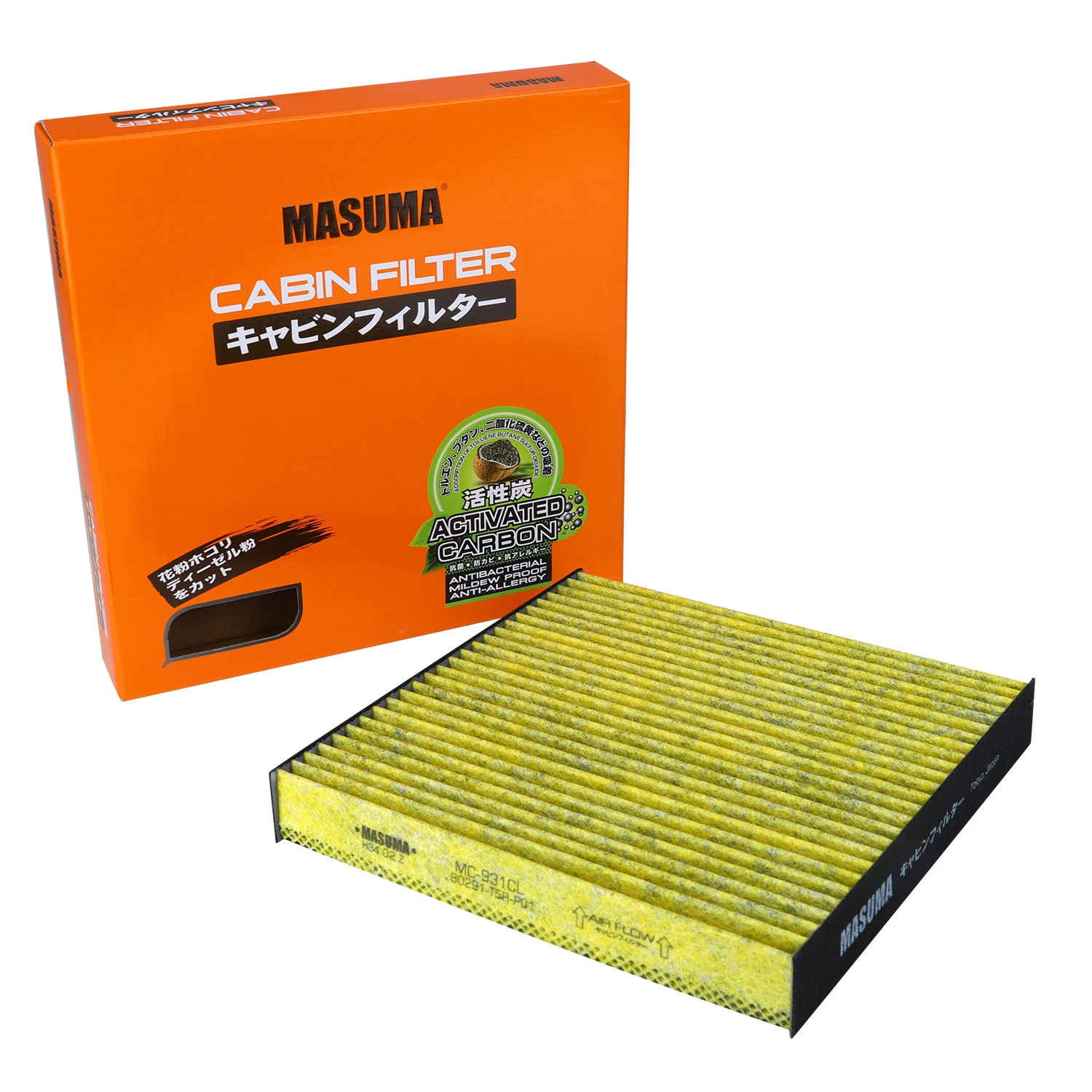 MASUMA MC-931CL Wholesale Car AC Carbon Air Conditioner Filter 80291-TF0-941 08R79-PP9-700 for HONDA CITY CIVIC INSIGHT