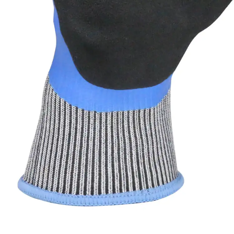 Rubber Sabdy Thumb Dip Latex Coated Household Working Safety Latex Garden Waterproof Gloves