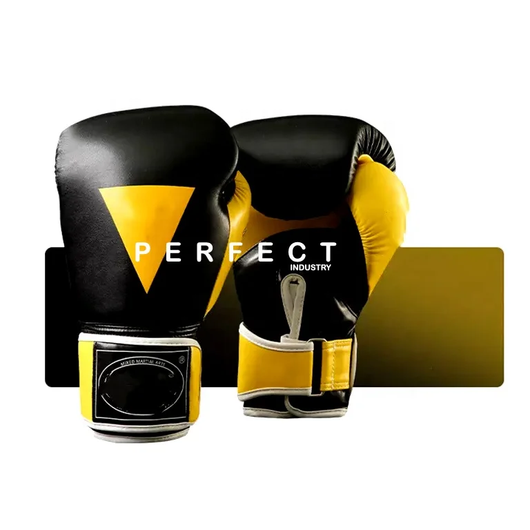 High Quality Pu Leather Champion Boxing Gloves/Training boxing gloves with Custom Logo Leather Design on your demand