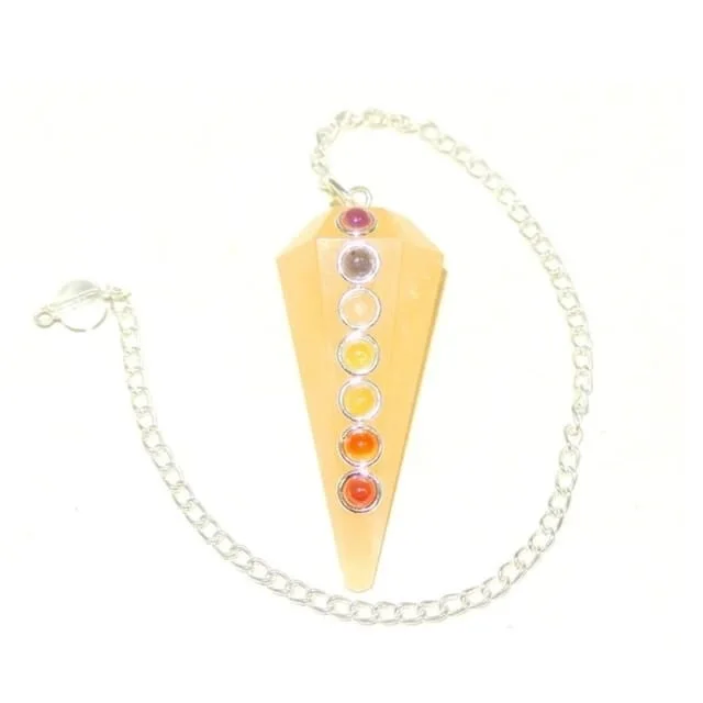 Wholesale Natural Crystals Stone Best Quality Crystals Healing Malty Stone Agate 8 Point Merkaba Dowsing Pendulum