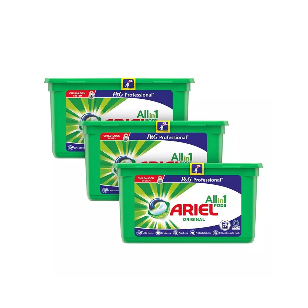 Мощные капсулы геля для мытья Ariel 3 в 1 Mountain Spring/оптовая продажа стирального порошка ariel