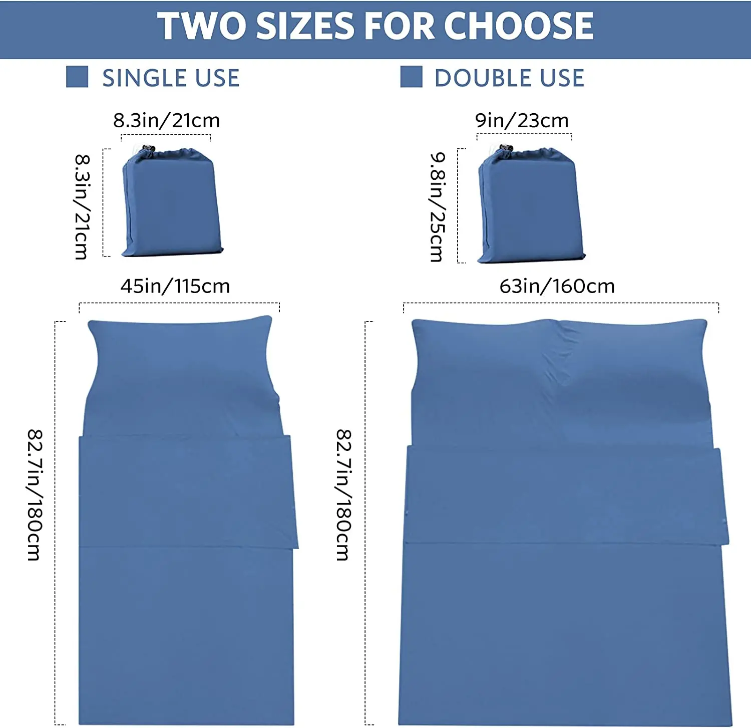 High quality soft sleeping bag liner silk for camping and travel  OEM sleeping bag liner 100% silk made in Vietnam