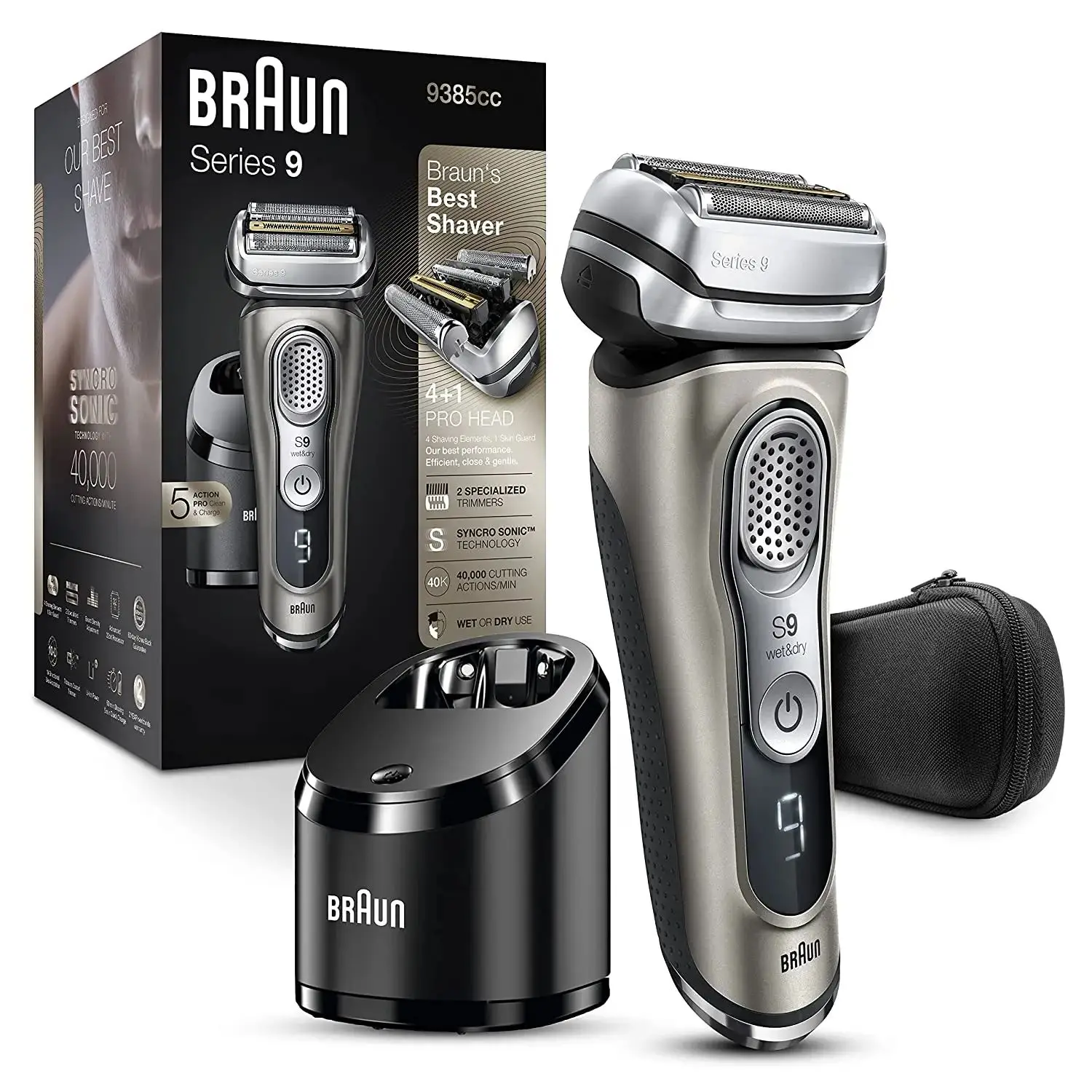Электробритва Braun Series 9 триммер для мокрой и сухой подзарядки 9427s Pro бритвы