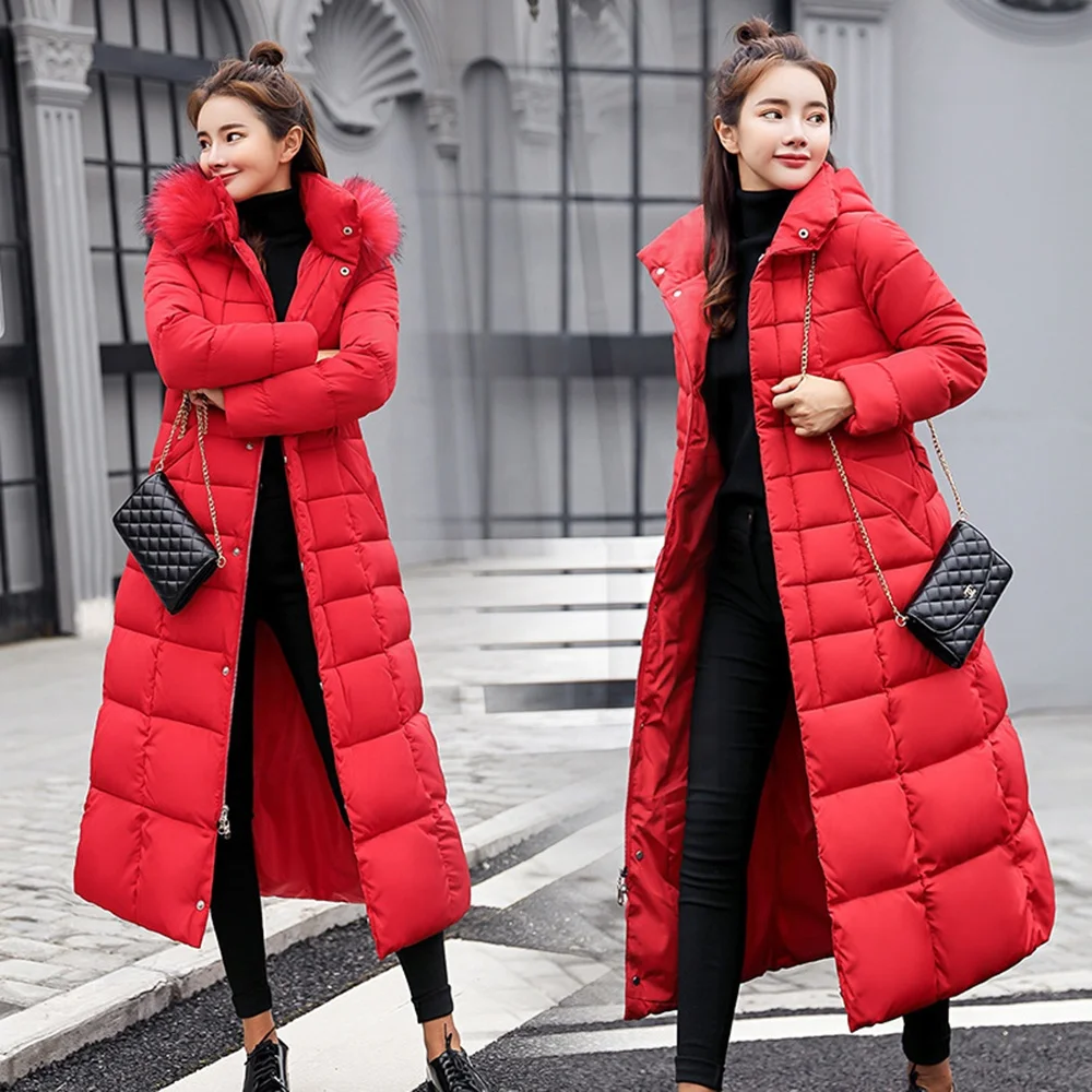 Fashion Lamb Wool Lining Coat Winter New Female Thickening Medium Long Turn-down Collar Plus Size Wholesale Suppliers