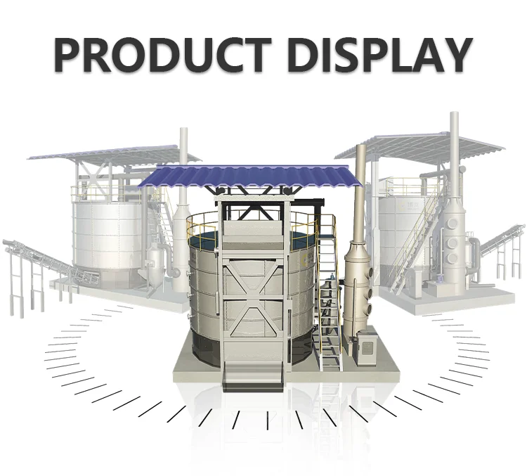 organic fertilizer processing equipment fermentation system waste composting machine garbage disposal