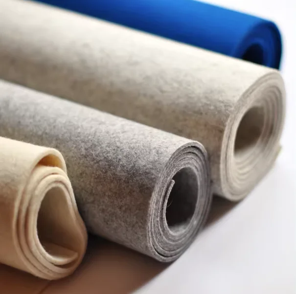 1mm 2mm 3mm 4mm 5mm 10mm Thick Wool Polyester Spunbond Needle punched felt fabric for Bag