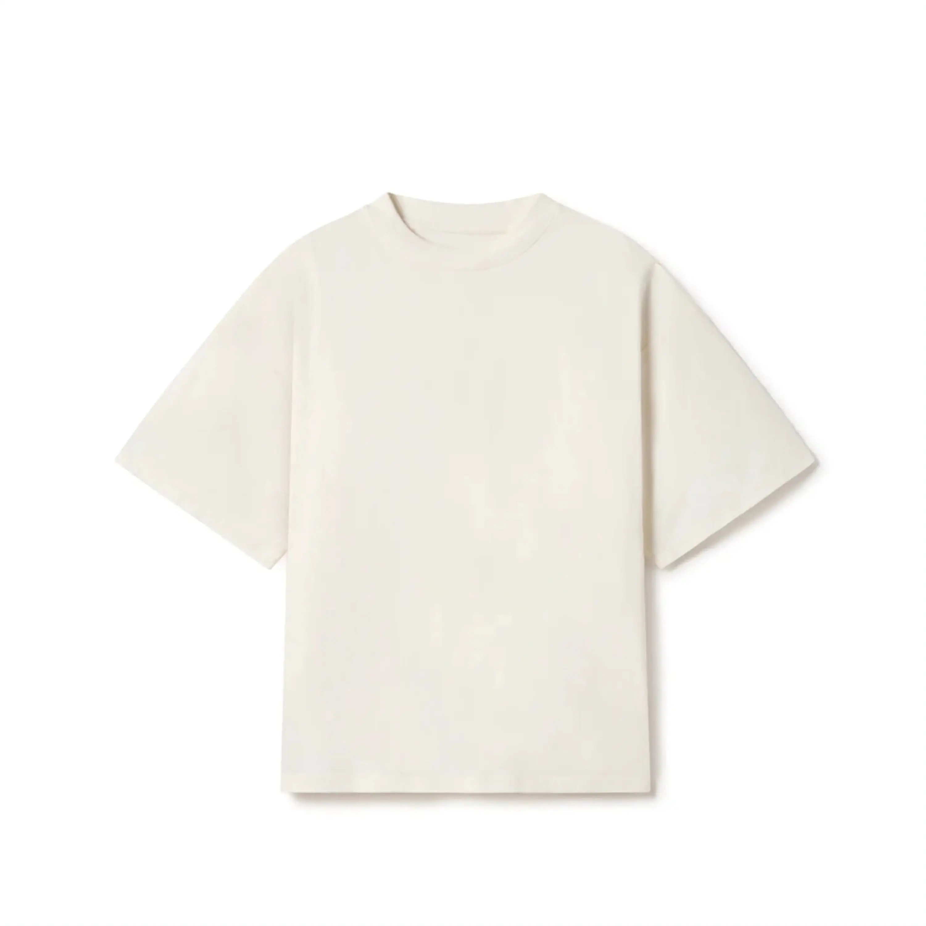 high quality wide boxy blank t shirt heavy weight cotton tshirt oversized black white t-shirt for men