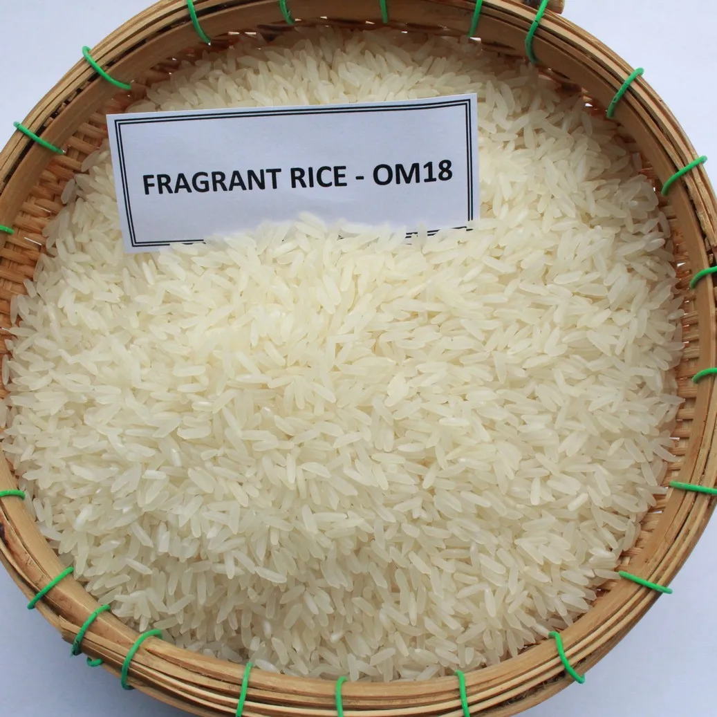 Высококачественный аромат с длинным зерном OM18/рис жасмин, белый ароматизированный рис из Вьетнама, оптовая продажа