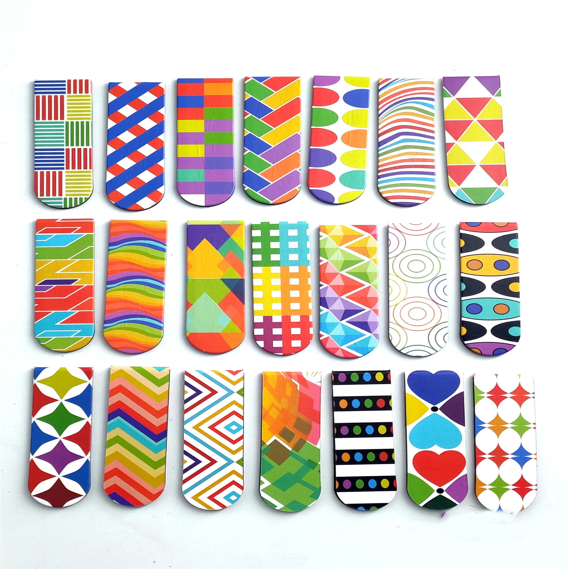Customized Colorful Magnetic Bookmark Clip Paper Material for School Home or Office Holiday Gifts Stationery