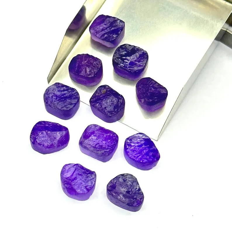 Top Quality Purple Amethyst Rough Gemstones, Raw Loose Amethyst Healing Raw Crystals Wholesale Lot