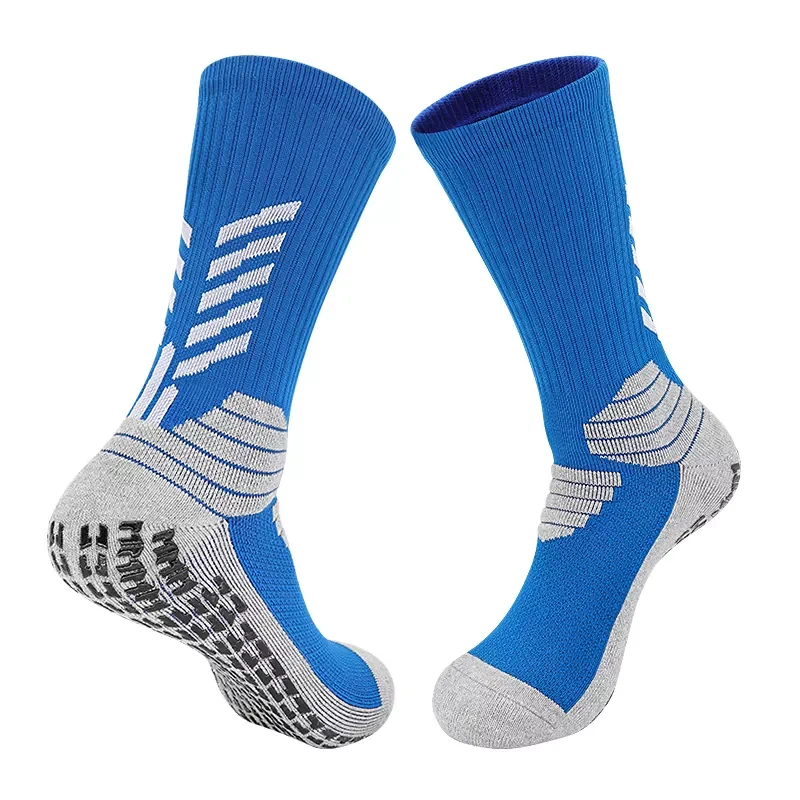 Hot Sale Fashion Grip Soccer Socks Anti Slip Socks Custom Design Athletic Running Football Grip Socks