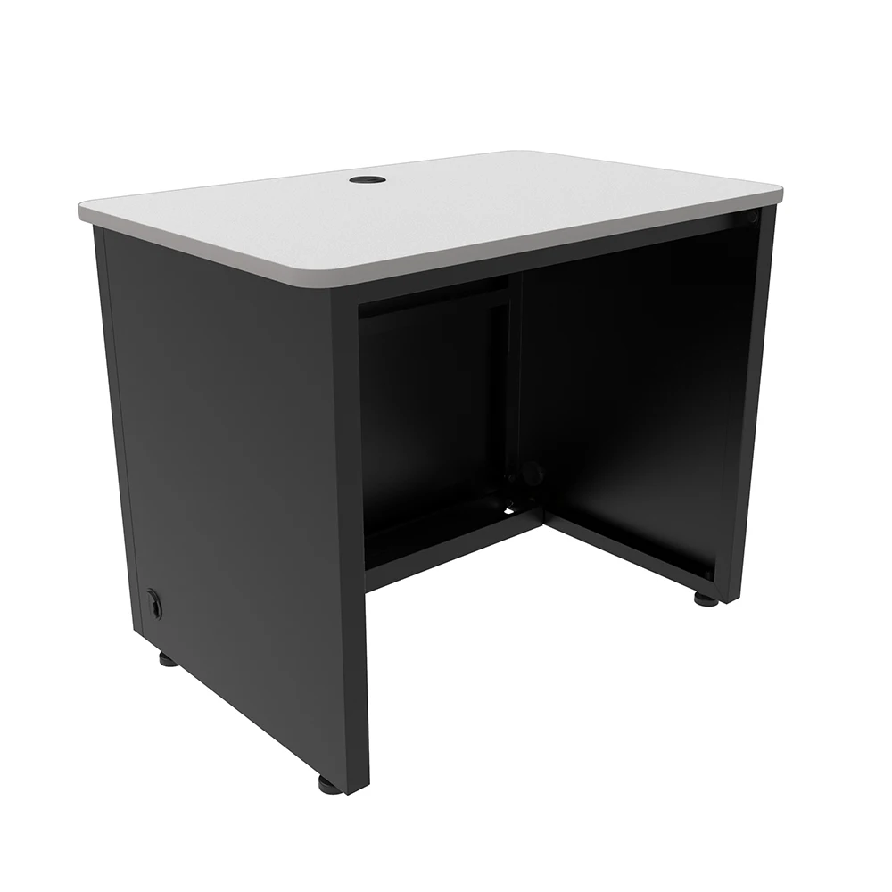 VersaDesk Enclosed Classroom Desk Black/Grey