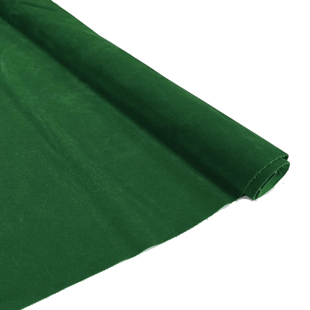 Manufacture Rayon Non-woven base RWS Series W58 inch flocked velvet textile Green RWS54-37