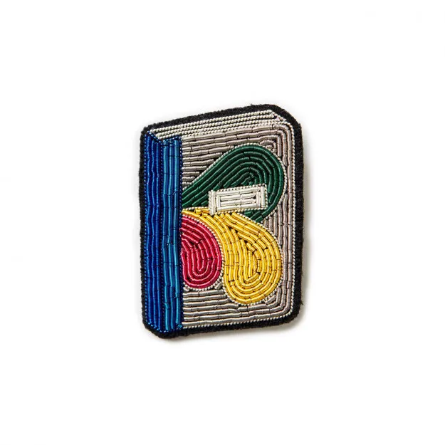 new fashion  hand embroidery bullion wire brooch HAND  fashion brooch custom made jacket patches book pin