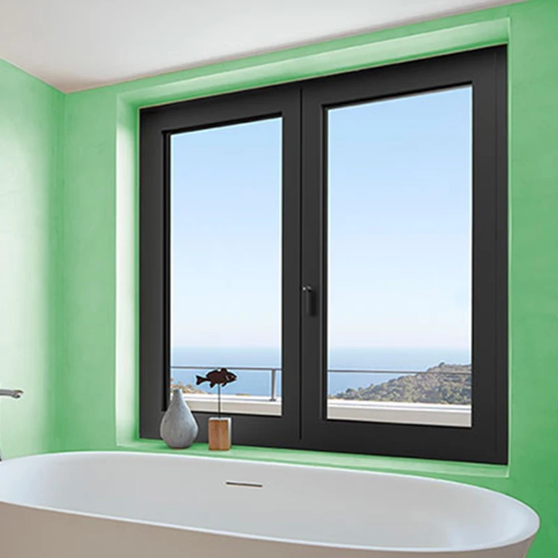 JBDhome Three Pane Heat-Insulated Aluminium Alloy Security Window Double Pane Energy Saving Glass Casement Window