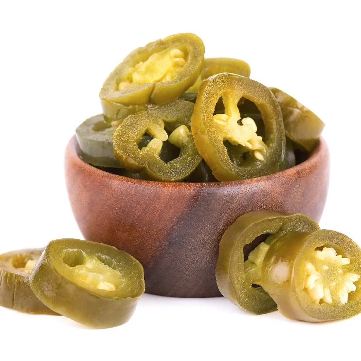 sliced green jalapeno pepper