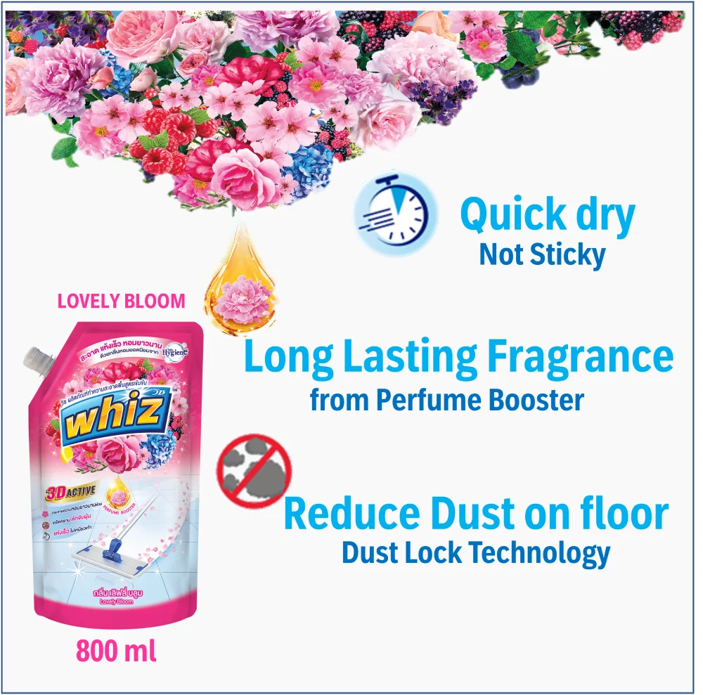 Whiz Floor Cleaner Of Home Care Products With Fragrance Cleaning Floor Liquid High Quality From Thailand