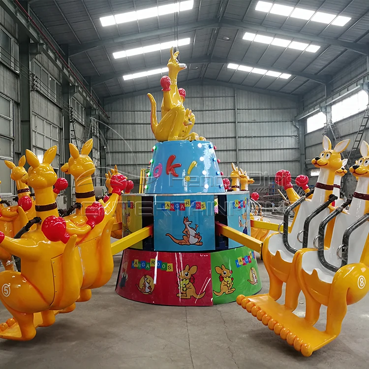 Kiddie indoor outdoor funfair playground kangaroo ride kangaroo jumping machine price